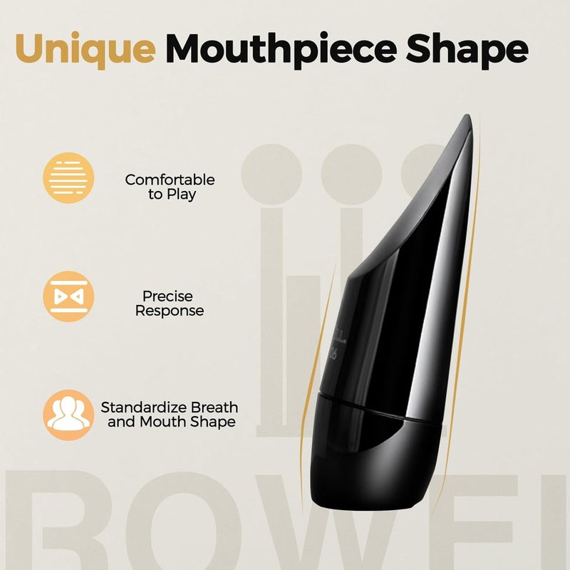 ROWell Classic Soprano Saxophone Mouthpiece Professional Sax Mouthpiece Warm & Round Tone Concert Band Mouthpiece for Students & Pros,Ideal for Classical Music, Wind Orchestra, Chamber Music - Image 4